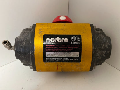 Norbro 40R Pneumatic Actuator RKB40-1SG1 EOB RF - Used, Tested, Working