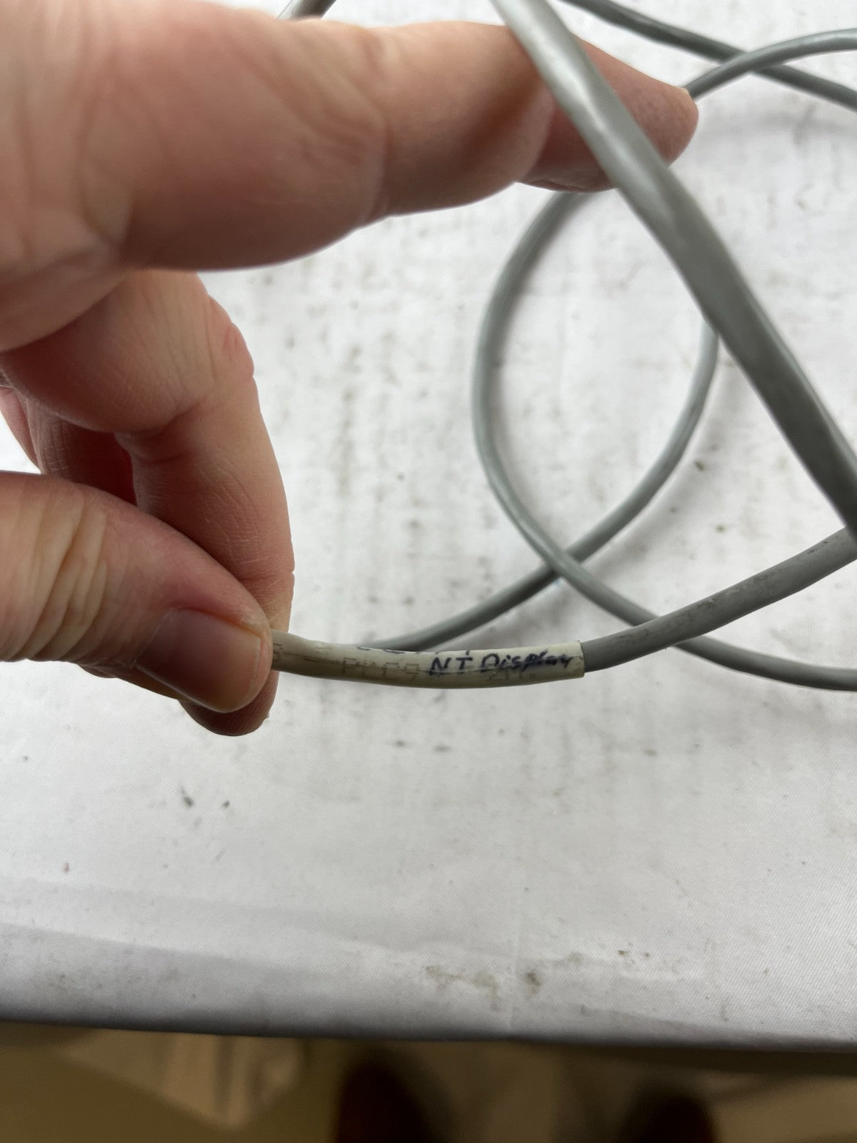 RS232 DB9 Female to Female Serial Cable Industrial Grey Used Spare Unit
