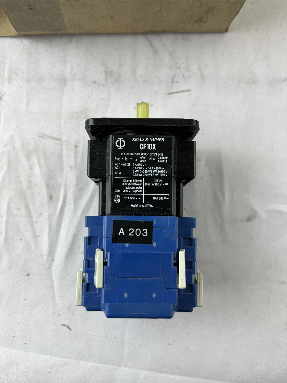 Kraus Naimer CF10X A203 Cam Switch 220V 50Hz 3-Phase NOS Austria Boxed