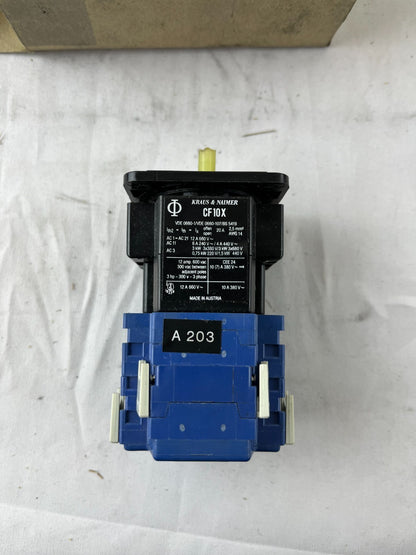 Kraus Naimer CF10X A203 Cam Switch 220V 50Hz 3-Phase NOS Austria Boxed