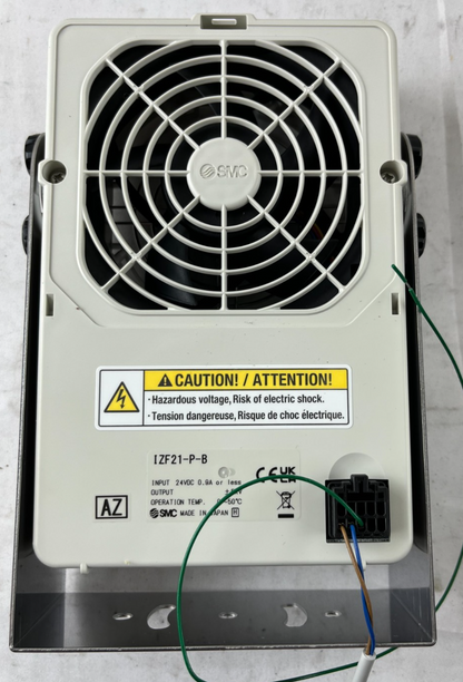 SMC IZF21-P-B Ionizer Fan Unit 24VDC 0.9A Panel Mount NEW Unused Working