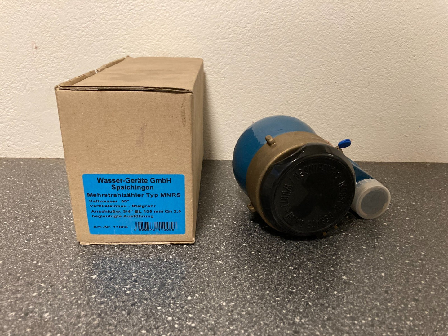 Wasser-Geräte GmbH Cold Water Meter MNRS Mehrstrahlzähler Vertical Qn2.5 DN25