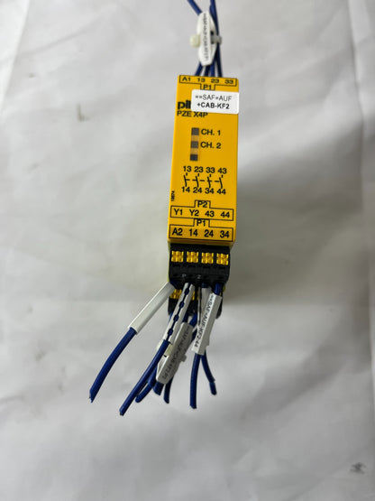Pilz 787585 PZE X4P Safety Relay Contact Expander 24VDC 4n/o Used Working Spare