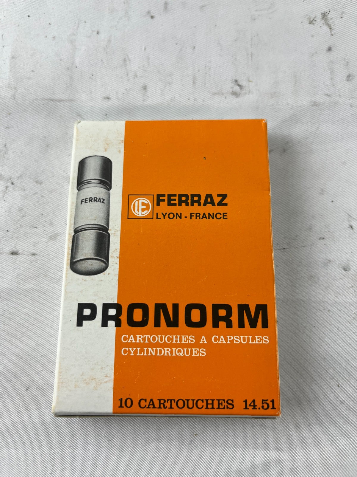Ferraz Pronorm Cylindrical Fuse Cartridges 10pcs Box New Unused Spare Set