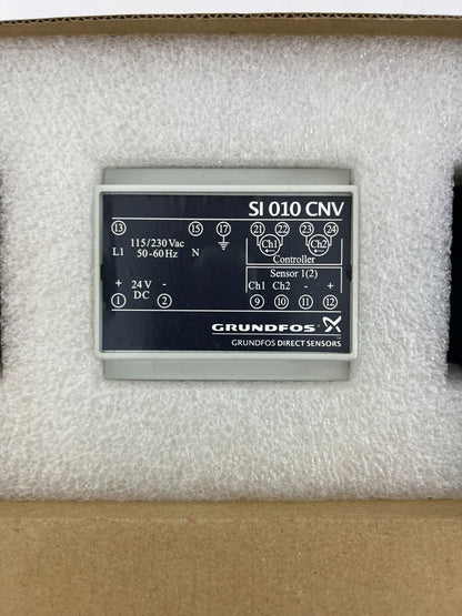 Grundfos SI 010 CNV Converter 96983684-V02, 115/230VAC to 24VDC, 2x 4-20mA, New