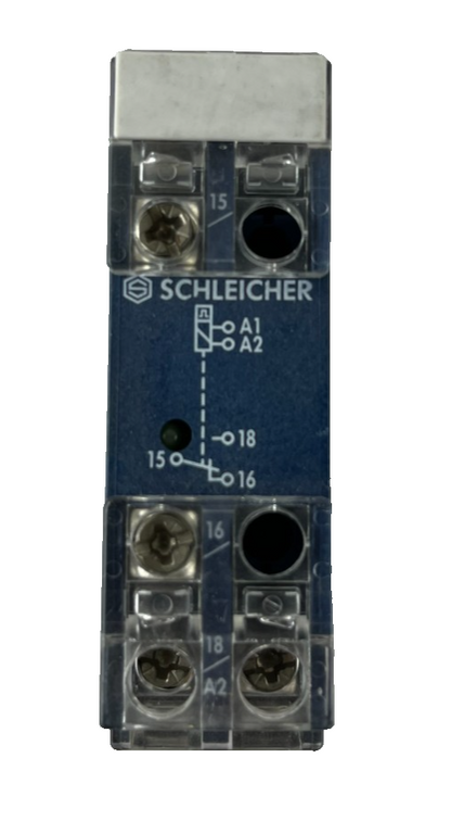 Schleicher KSB11(C) Time Relay Module 24V AC/DC 0.5s Delay DIN Rail Used