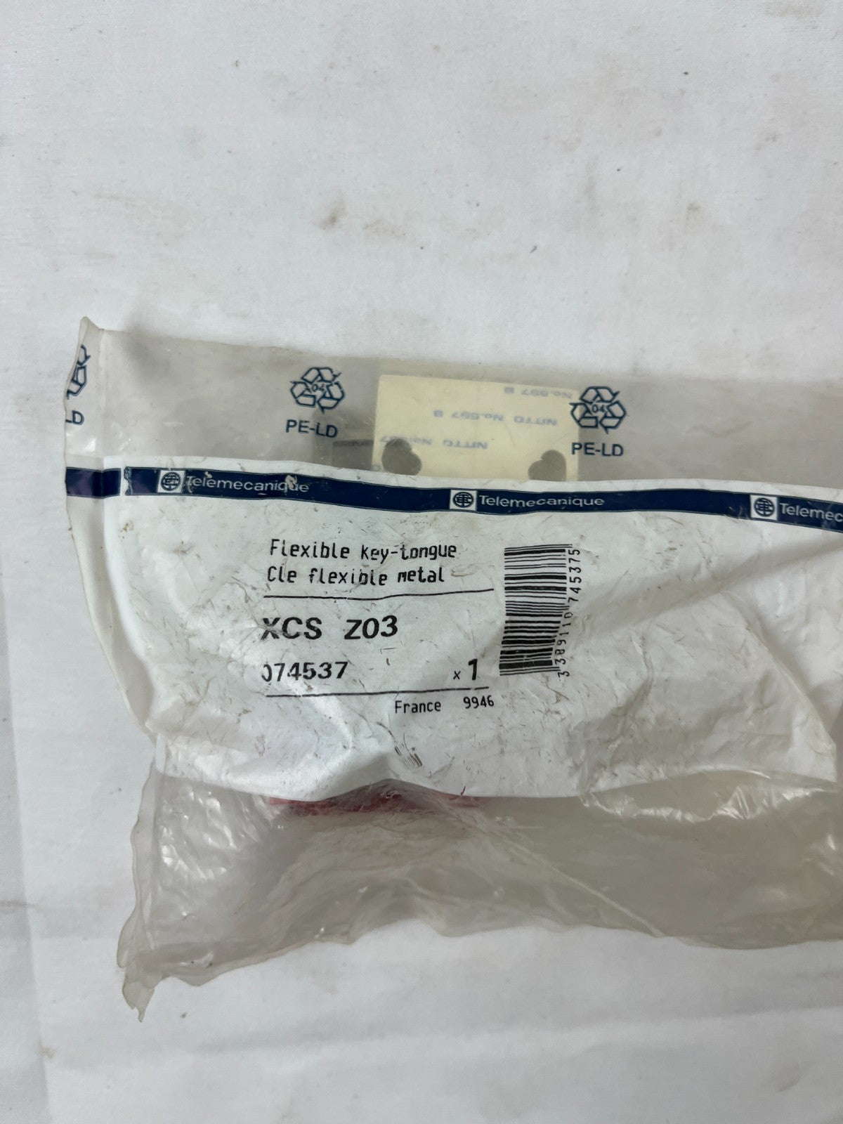 Telemecanique XCSZ03 Flexible Key Tongue Safety Switch Actuator Key New Spare