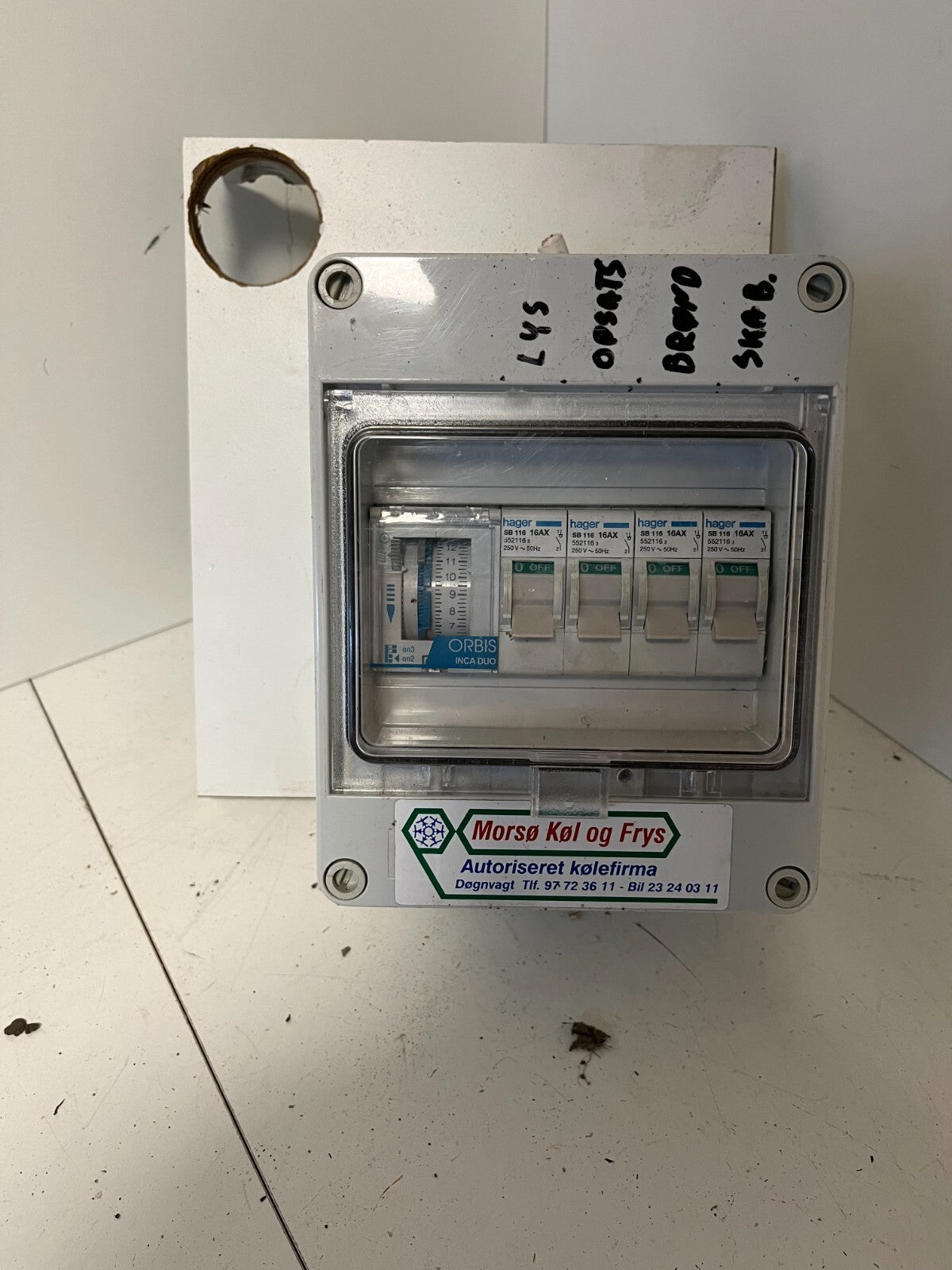 Hager ORBIS INCADUO Timer Switch & Distribution Box - Used Condition Spare Parts