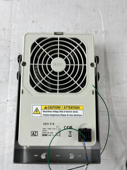 SMC IZF21-P-B Ionizer Fan Unit 24VDC 0.9A Panel Mount NEW Unused Working