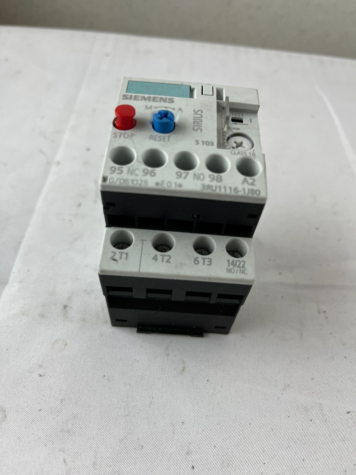 Siemens SIRIUS 3RU1116-1JB0 Thermal Overload Relay 7–10A Class 10 Used Spare