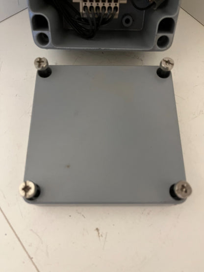 Metal Electrical Junction Box w/ DIN Rail Terminal Block – Used, Working