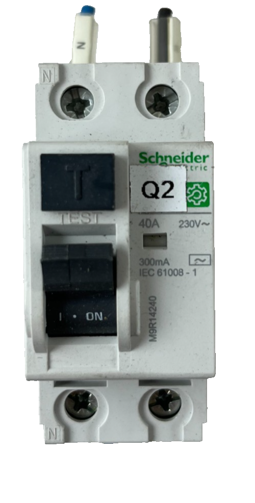 Schneider Electric 40A RCD 2P 230V 300mA IEC61008-1 Used Spare Unit