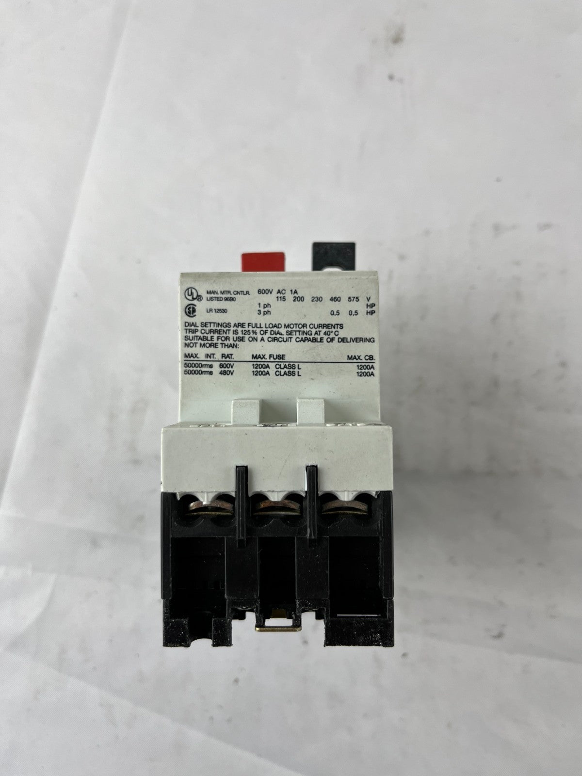 GE SFKOE Motor Protection Circuit Breaker 0.63–1A 25A AC‑3 3‑Pole Used Spare