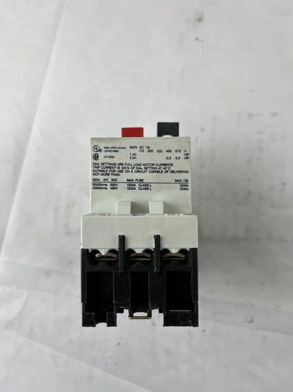 GE SFKOE Motor Protection Circuit Breaker 0.63–1A 25A AC‑3 3‑Pole Used Spare