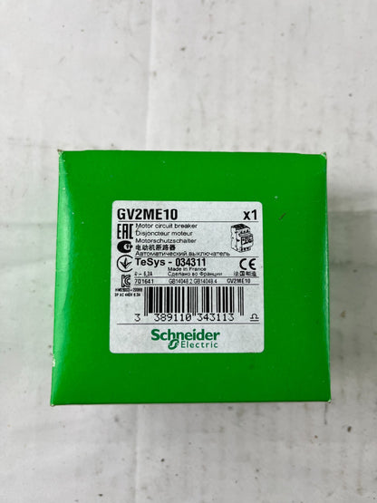 Schneider Electric GV2ME10 TeSys GV2 Motor Circuit Breaker 4–6.3A New in Box