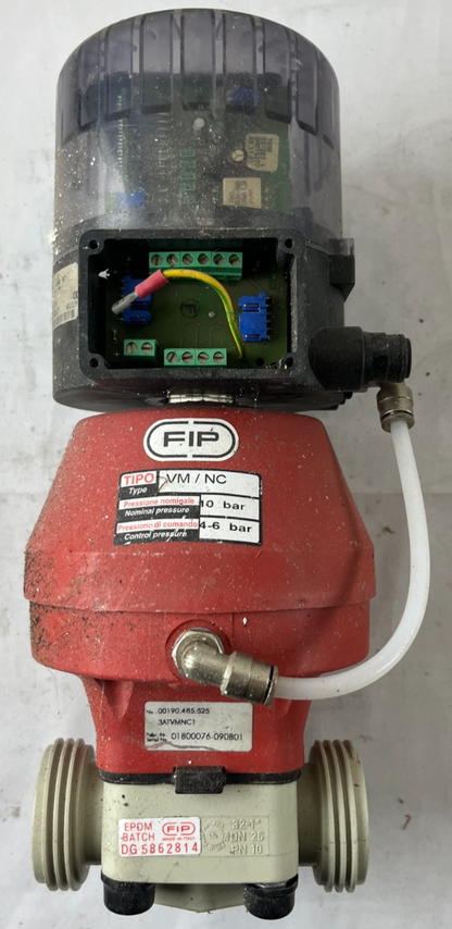 FIP VVM/NC Pneumatic Diaphragm Valve DN25 PN10 EPDM Smart Positioner Used Spare