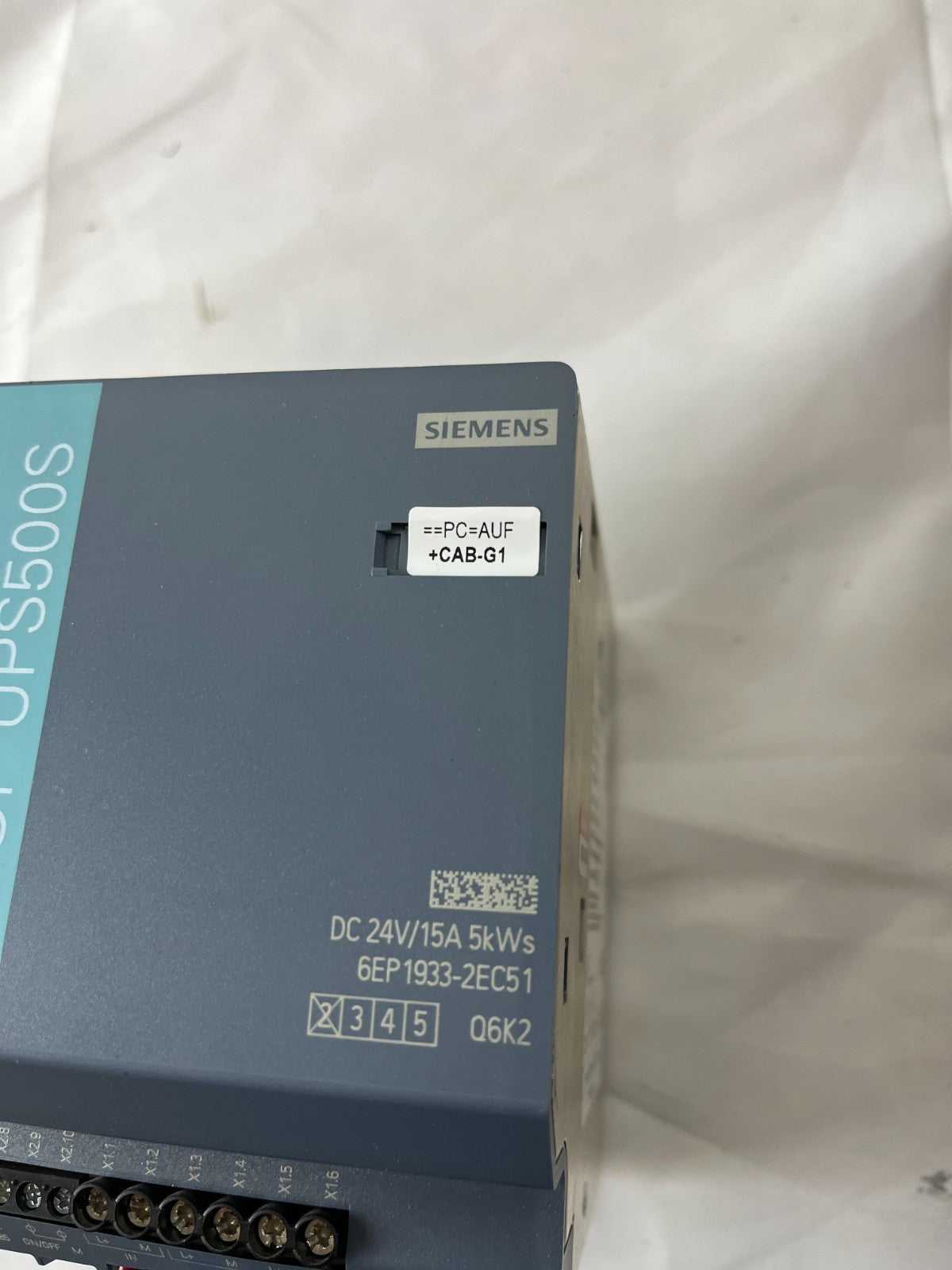 Siemens SITOP UPS500S 6EP1933-2EC51 24V 15A UPS Power Supply Tested Spare Unit
