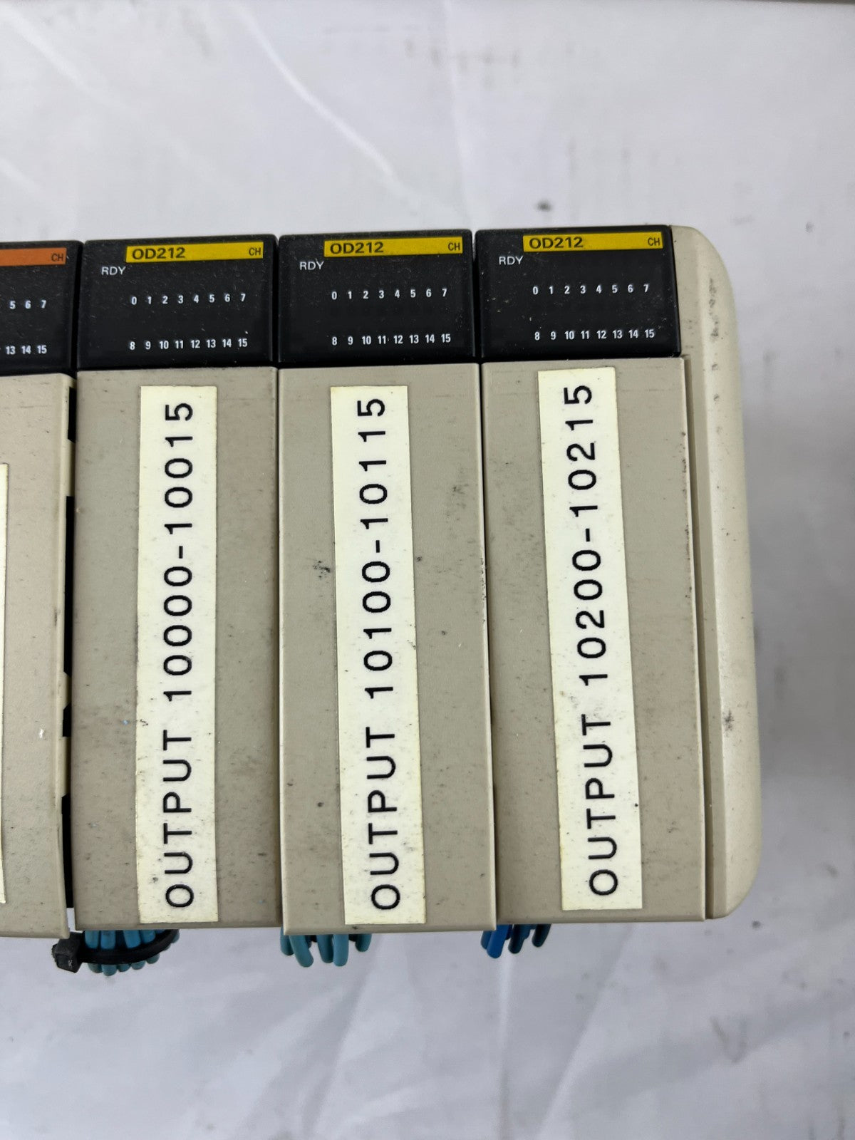 Omron CQM1 CPU41 PLC System PA203 ID212 OD212 Rack RS232 Good Used