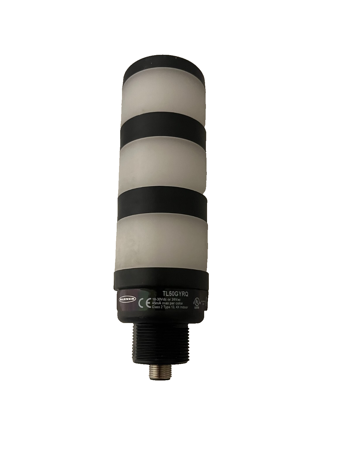Banner TL50GYRQ LED Tower Light 3-Color (Green/Yellow/Red) 18-30VDC 24VAC IP67
