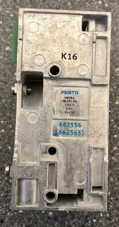 Festo VMPA1-FB-EPL-EU Valve Manifold Block - Used, Part #533371, E302
