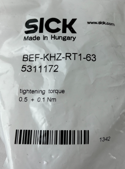 SICK BEF‑KHZ‑RT1‑63 Cylinder Sensor Mounting Bracket 8–63 mm 5311172 New Sealed