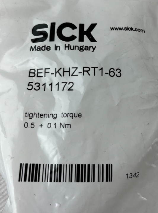 SICK BEF‑KHZ‑RT1‑63 Cylinder Sensor Mounting Bracket 8–63 mm 5311172 New Sealed