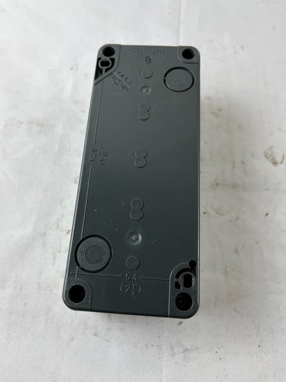 Telemecanique XALD04 Empty 4‑Hole Push Button Enclosure 22 mm, Used Spare Unit