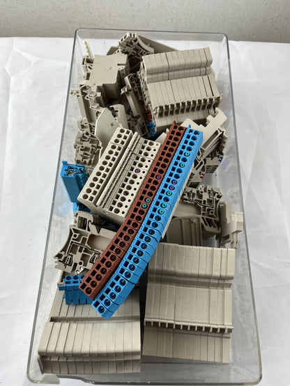 DIN Rail Terminal Block Lot Weidmuller ZDK 2.5 Used Working Industrial Mixed