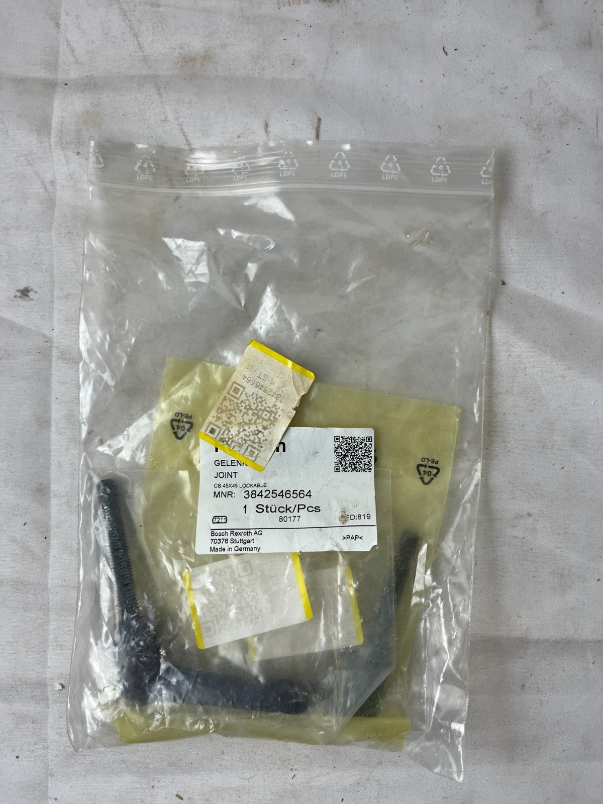 Bosch Rexroth 3842546564 Joint CS 45x45 Lockable New Spare Unit
