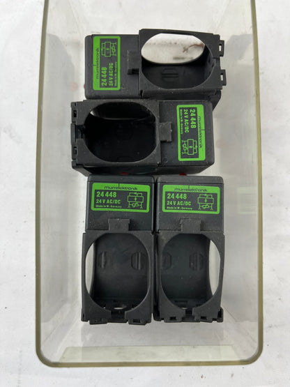 Lot 4x Murr Elektronik 24448 Solenoid Valve Coil Housings 24V AC/DC DIN 43650