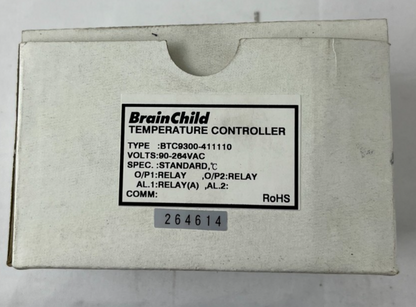 BrainChild BTC9300-411110 Digital PID Temperature Controller 48x48mm Fuzzy Logic