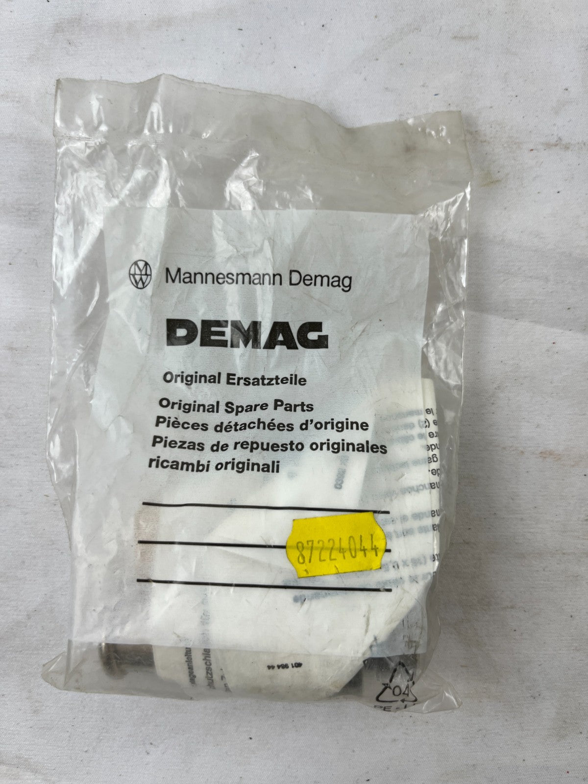 Demag 87224044 Original Spare Part Threaded Metal Fitting New NOS