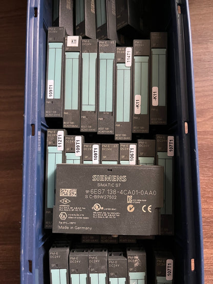 70x Pcs Siemens SIMATIC S7 ET200S 6ES7 138-4CA01-0AA0 PM-E Module 24V DC Used
