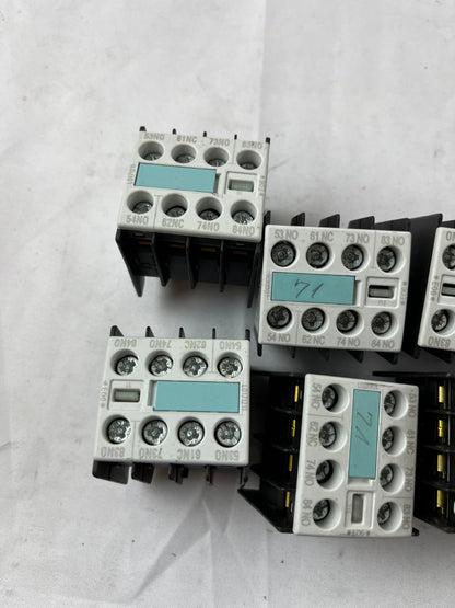 Siemens 3RH1911 Aux Contact Block 10A 240V IEC Used Lot 10 Mixed Models Spares