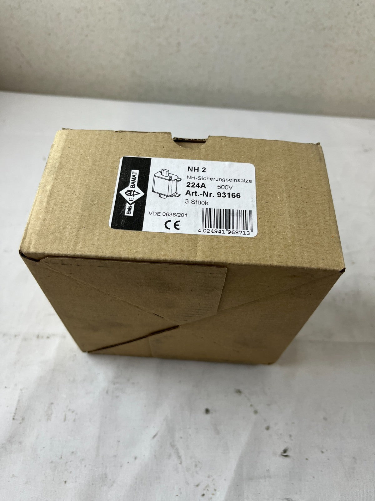 NH2 Fuse 224A 500V gG Bals Bamat 93166 3pcs New In Box Spares