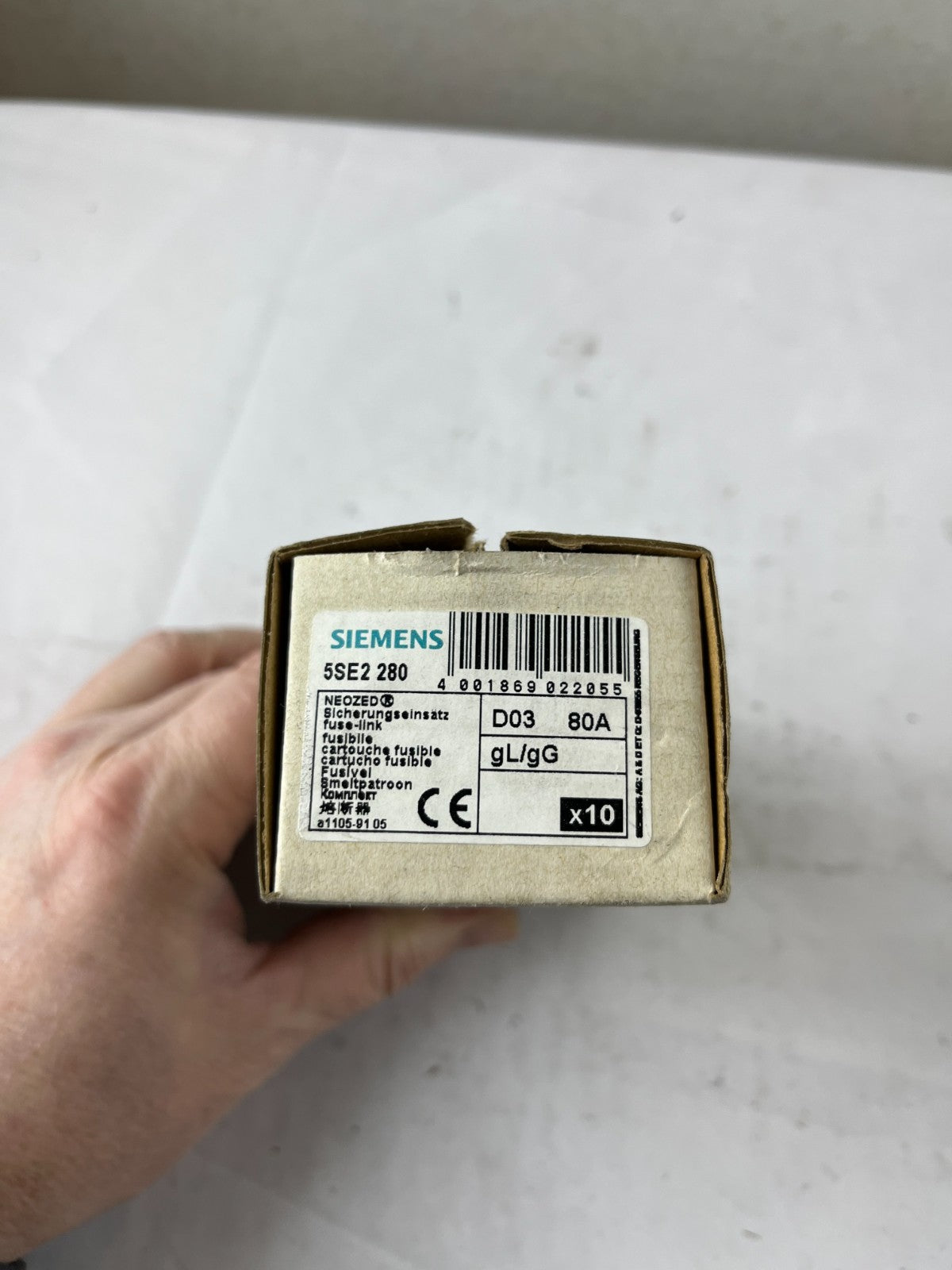 Siemens 5SE2 280 Neozed Fuse Link D03 80A gL gG Box Of 10 New Spare Part