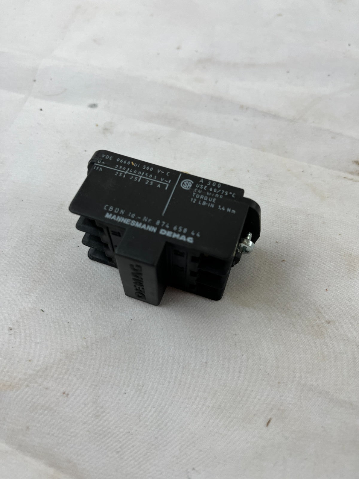 Demag CBDN 87465844 Cam Limit Switch Contact Block 500V 25A Used Spare Unit