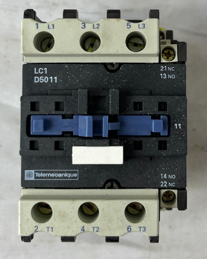 Telemecanique LC1D5011 Contactor 80A 3 Pole 1NO 1NC Used Spare Unit