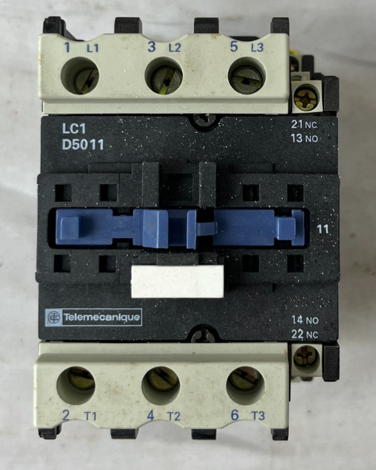 Telemecanique LC1D5011 Contactor 80A 3 Pole 1NO 1NC Used Spare Unit