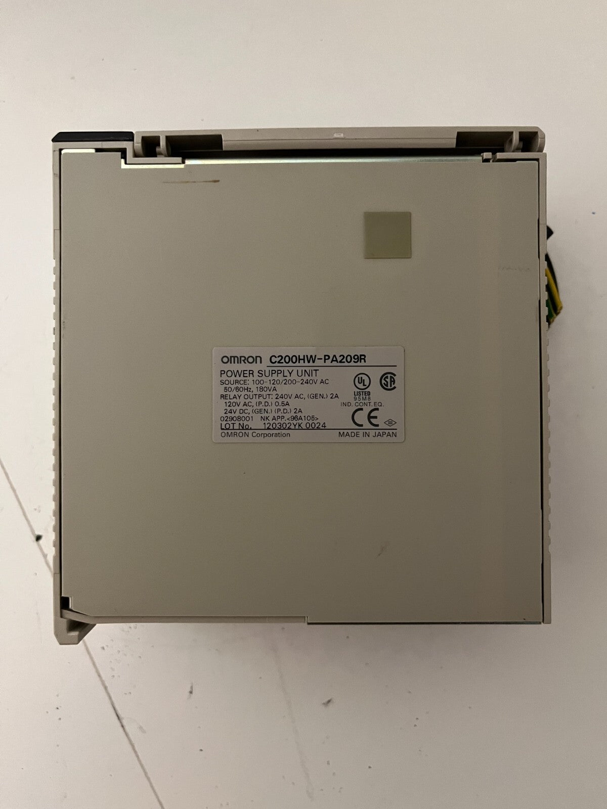 Omron C200HW-PA209R Power Supply Unit 100-240V 180VA - Used, Tested Working