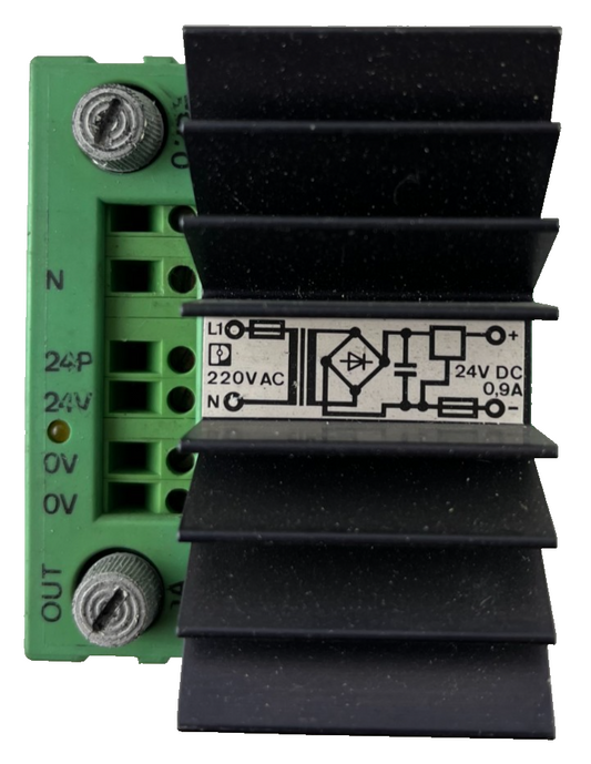 Phoenix Contact CM 62-PS-230AC/24DC/1 DIN Rail Power Supply 24VDC 0.9A Used
