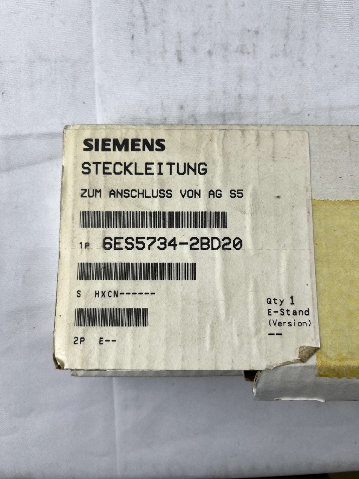 Siemens SIMATIC S5 6ES5734‑2BD20 Programming Connection Cable New