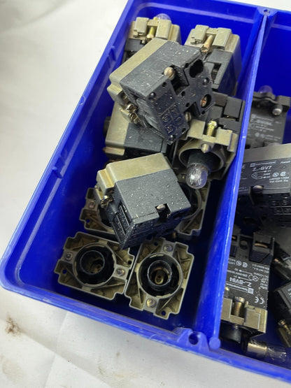 Telemecanique Harmony XB2 Pilot Light Pushbutton Parts Lot Mixed 20+ Pcs