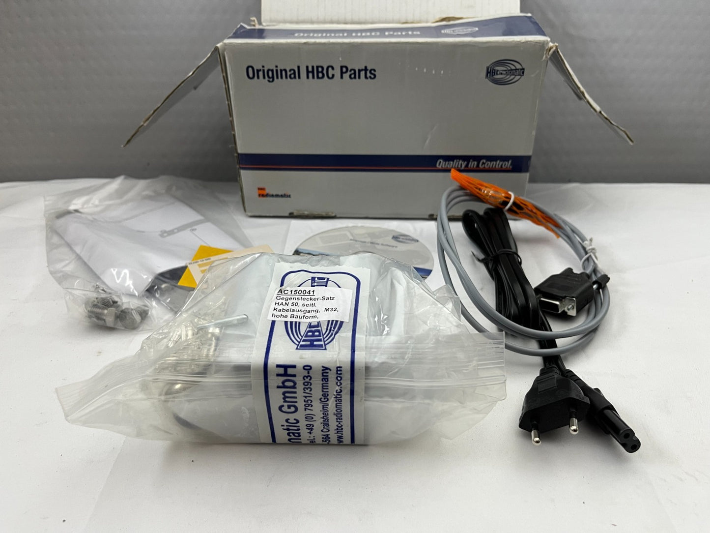 HBC Radiomatic AC150041 Gegenstecker-Satz HAN 50 M32 New Connector Kit Spares