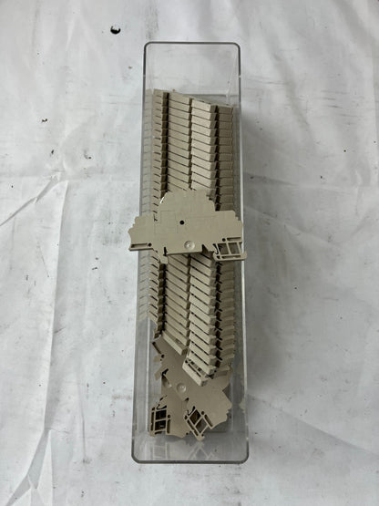 Weidmuller ZDK 2.5/1.5 Terminal Blocks DIN Rail Feed Through Lot Used Spares