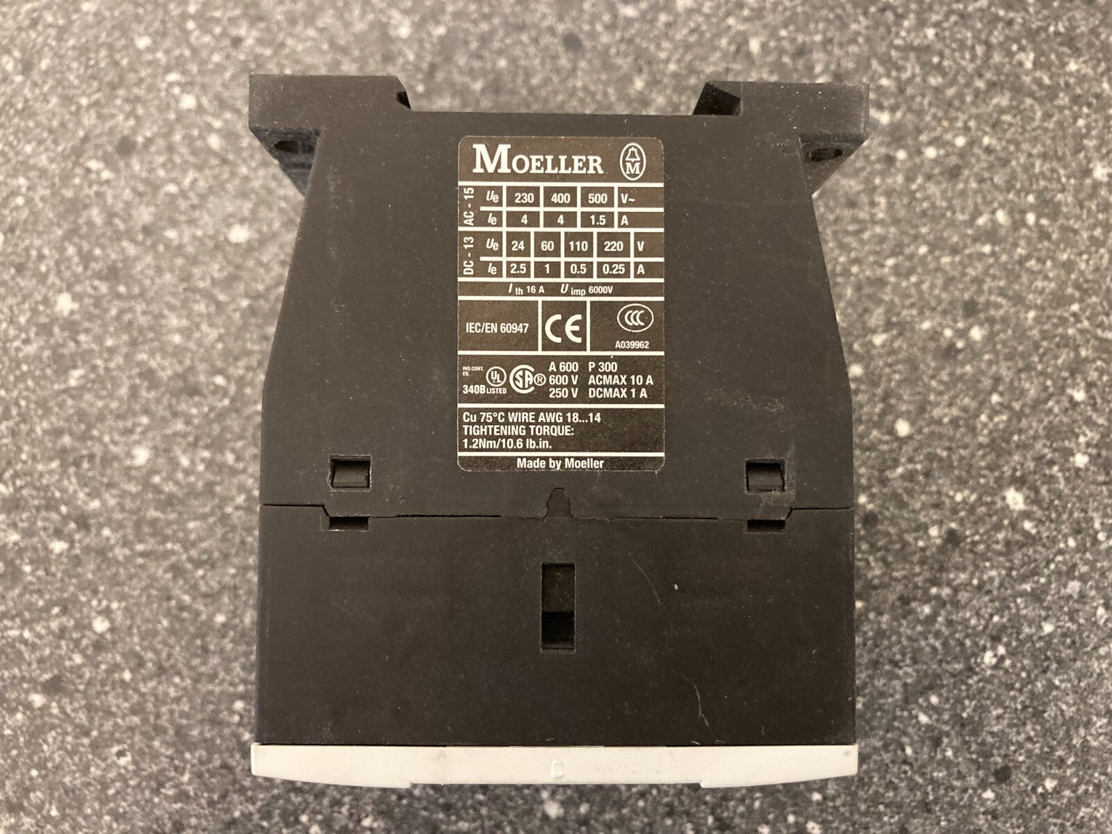 Brand New Moeller DILA-31 Auxiliary Contactor Relay 24VDC – Made in Germany