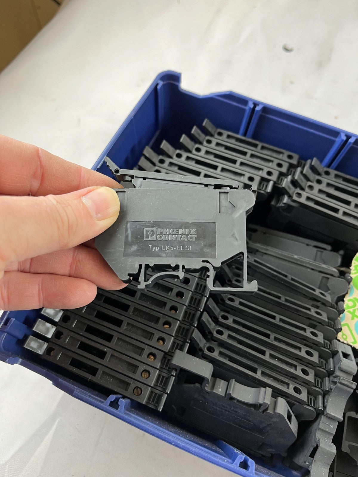 Phoenix Contact UK5-HESI Fuse Terminal Blocks DIN Rail Lot Used Spares
