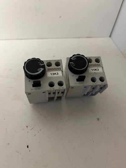 Lot 2x Siemens 3RT2926-2PA01 On-Delay Timer Module 0.1–30s SIRIUS Used Spares