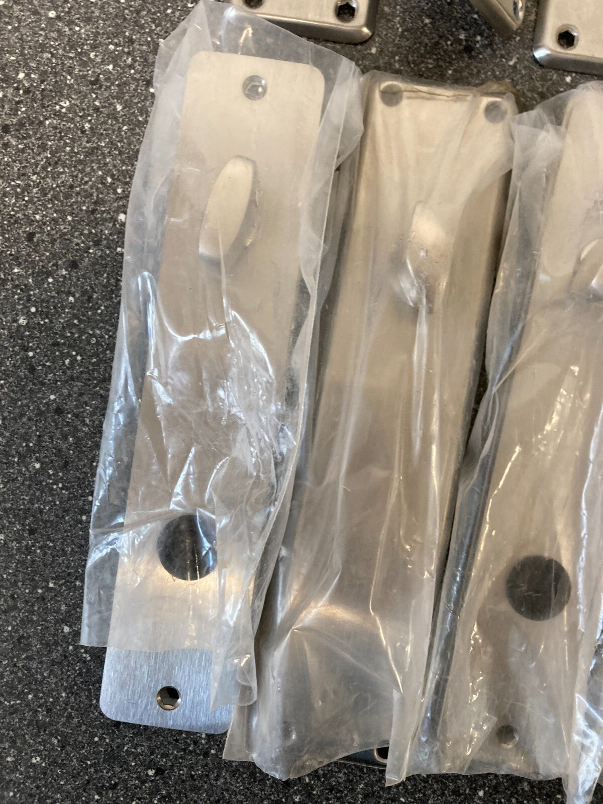 Bundle of 12x Assa Abloy Spacer Long Plates w. Lever Handles 230x50x5mm