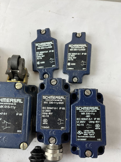 Schmersal MK/MV/MS/MR 330-11Y-M20 Limit Switch Assorted Lot 11x IP65 Used